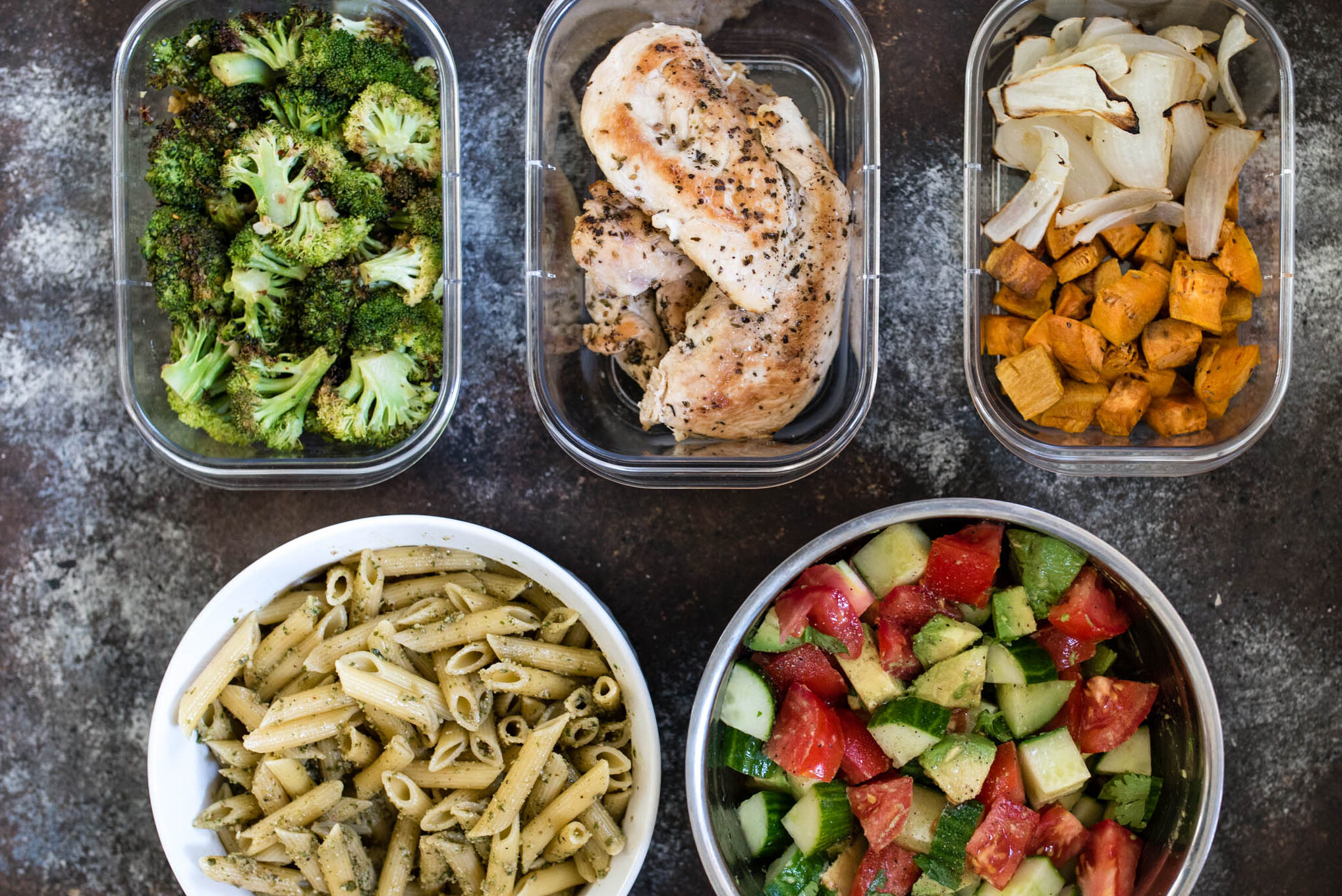 Meal Prep strategy #2 - food prep individual ingredients.