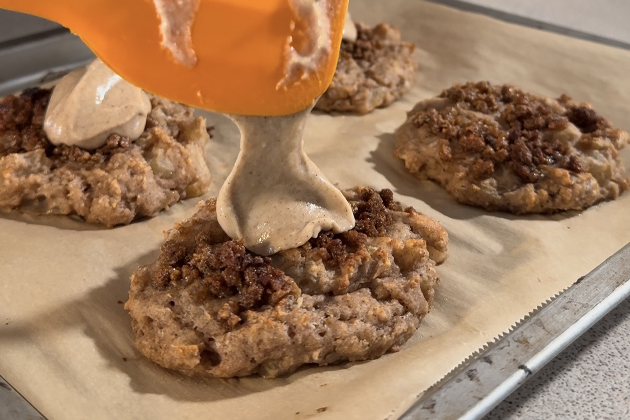 Easiest High Protein Baked Apple Fritters